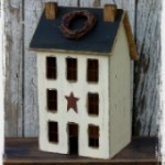 Lighted Wooden Houses